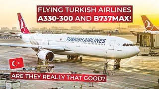 BRUTALLY HONEST | Turkish Airlines Economy Dubai-Istanbul-Vienna on the old A330 and the new 737MAX!