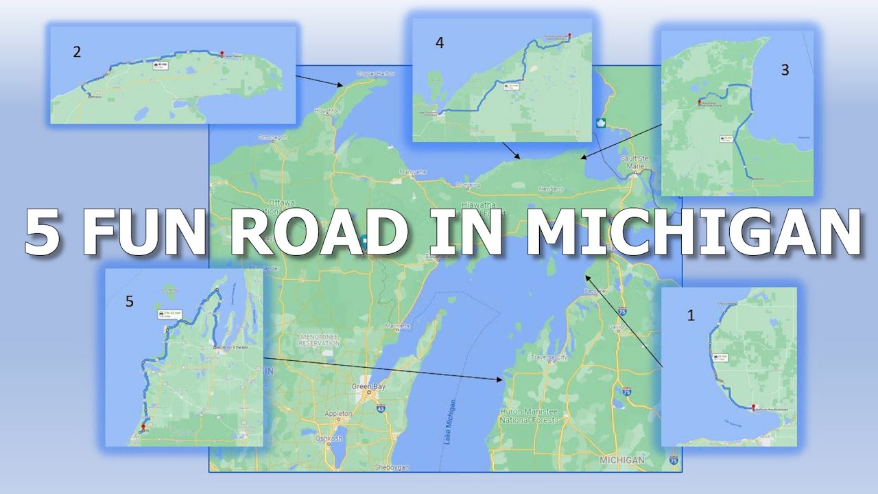 Michigan Car Rides 5 FUN ROADS TO RIDE IN MICHIGAN - YouTube