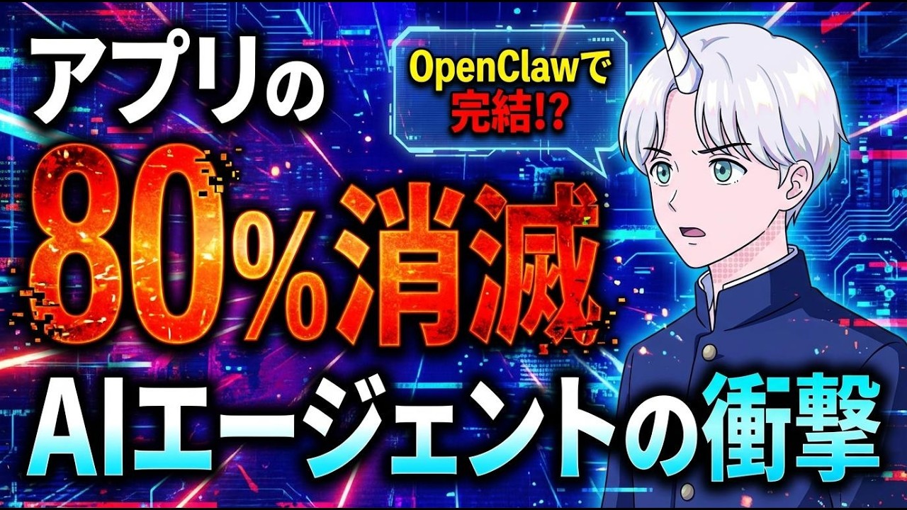 80%のアプリは消える。OpenClaw開発者が語るAIエージェント時代の衝撃