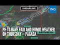 PH to have fair and humid weather on Thursday — Pagasa