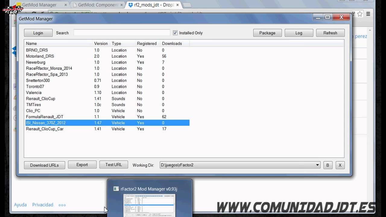 Rfactor 2 - Tutorial Get mod + Get Mod Manager - By Pablo Perez - Info ...