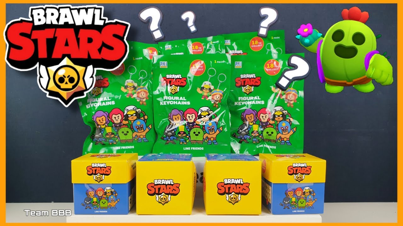  Brawl Stars Collectible Figures, 8 Brawl Stars Toys Out of 24  Collectibles in 1 Pack, 1 Rare Mystery Figure