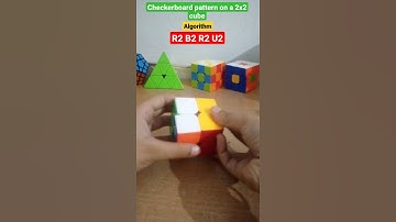 Very easy checkersboard  pattern on a 2x2 Rubik