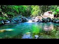 Clear river water sounds to reduce stress