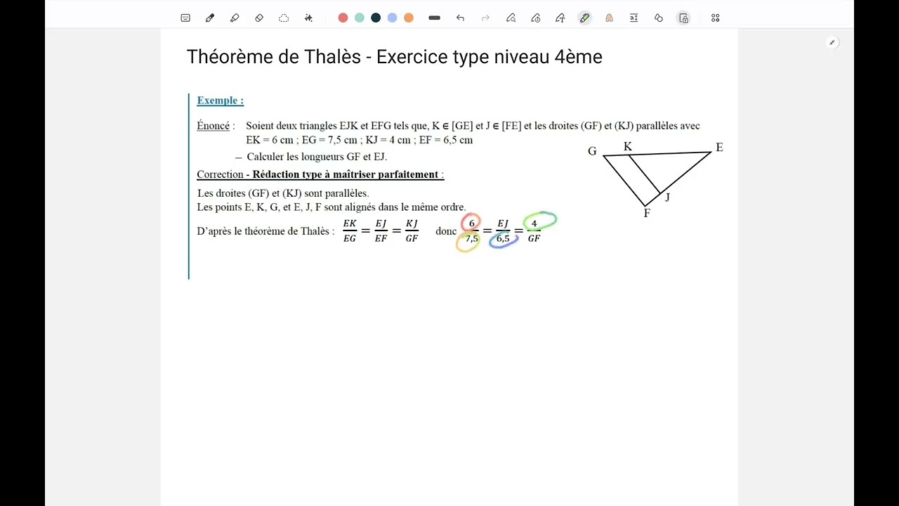 1-Thalès exo type - triangles imbriqués