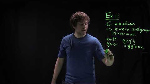 Group Theory, lecture 3.3: Normal subgroups