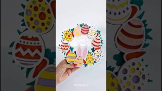 Easter is coming. You are getting ready with this adorable flat layered paper wreath #packagesvg
