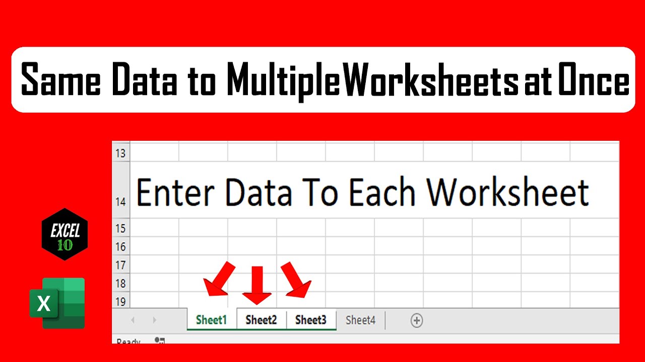 how-to-enter-data-in-multiple-worksheets-at-once-in-excel-youtube