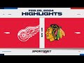 NHL Highlights | Red Wings vs Blackhawks - February 25, 2024