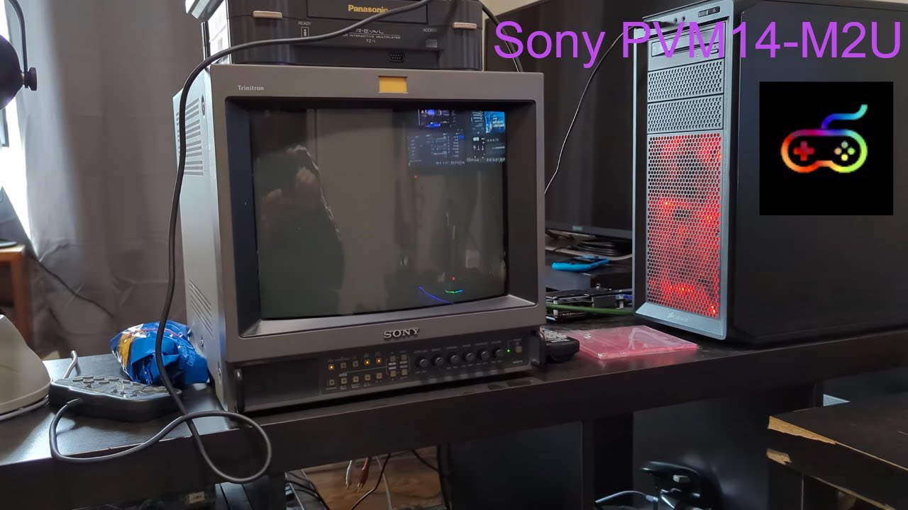 Sony PVM 14-M2U for 240p retro gaming & simultaneous streaming - YouTube