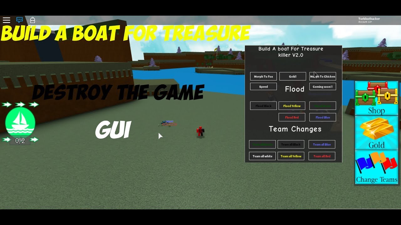 ROBLOX EXPLOITING - BUILD A BOAT FOR TREASURE [ DESTROY 