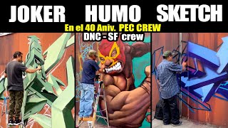 La VIEJA ESCUELA del Graffiti Mexicano  JOKER, HUMO y SKETCH  en el 40 Aniv. Pec crew / 2024