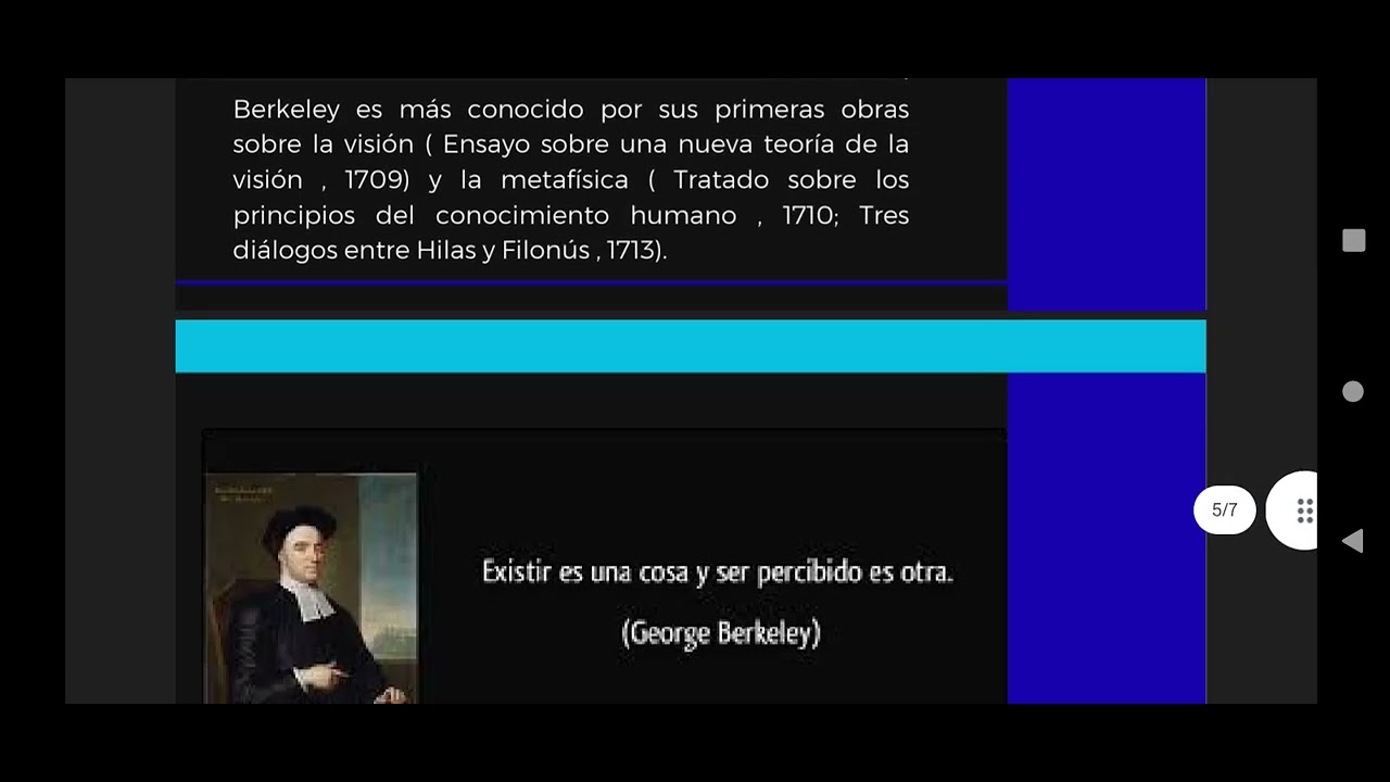 Filosofía de Berkeley 