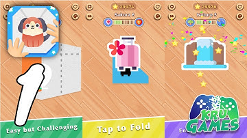 Paper Fold Gameplay #1 All Levels (Android, IOS)