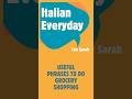 Useful Phrases to do grocery shopping #shorts  #italianlanguage