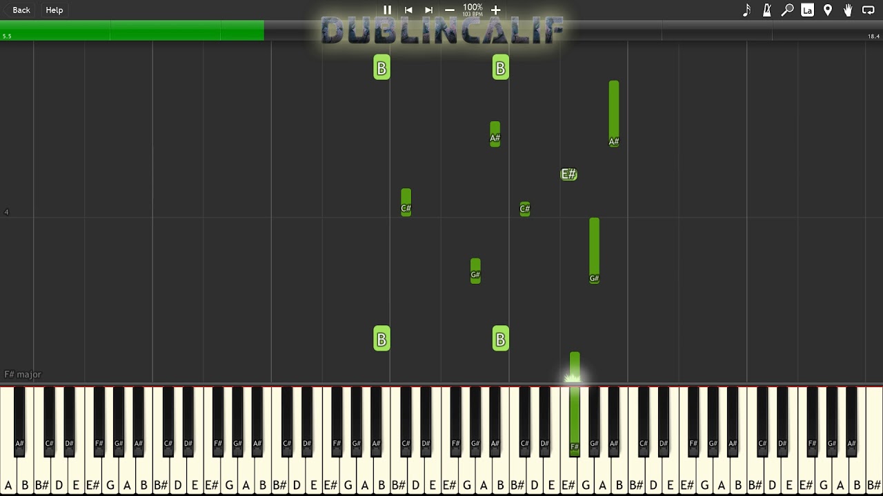 Animal Crossing Wild World - Museum (Observatory) Theme Piano Tutorial Synthesia