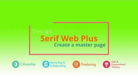 Serif Web Plus X8 -  Creating a master page