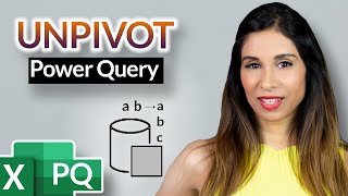 convert columns to rows in excel (no transpose, no formulas - simply unpivot in power query)