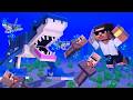 Can Villager will Survive from Shark Attack in Minecraft..