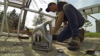 Custom 30" Tall Vehicle Ramps Put To The Test With 2004 Cadillac Deville Oil Change