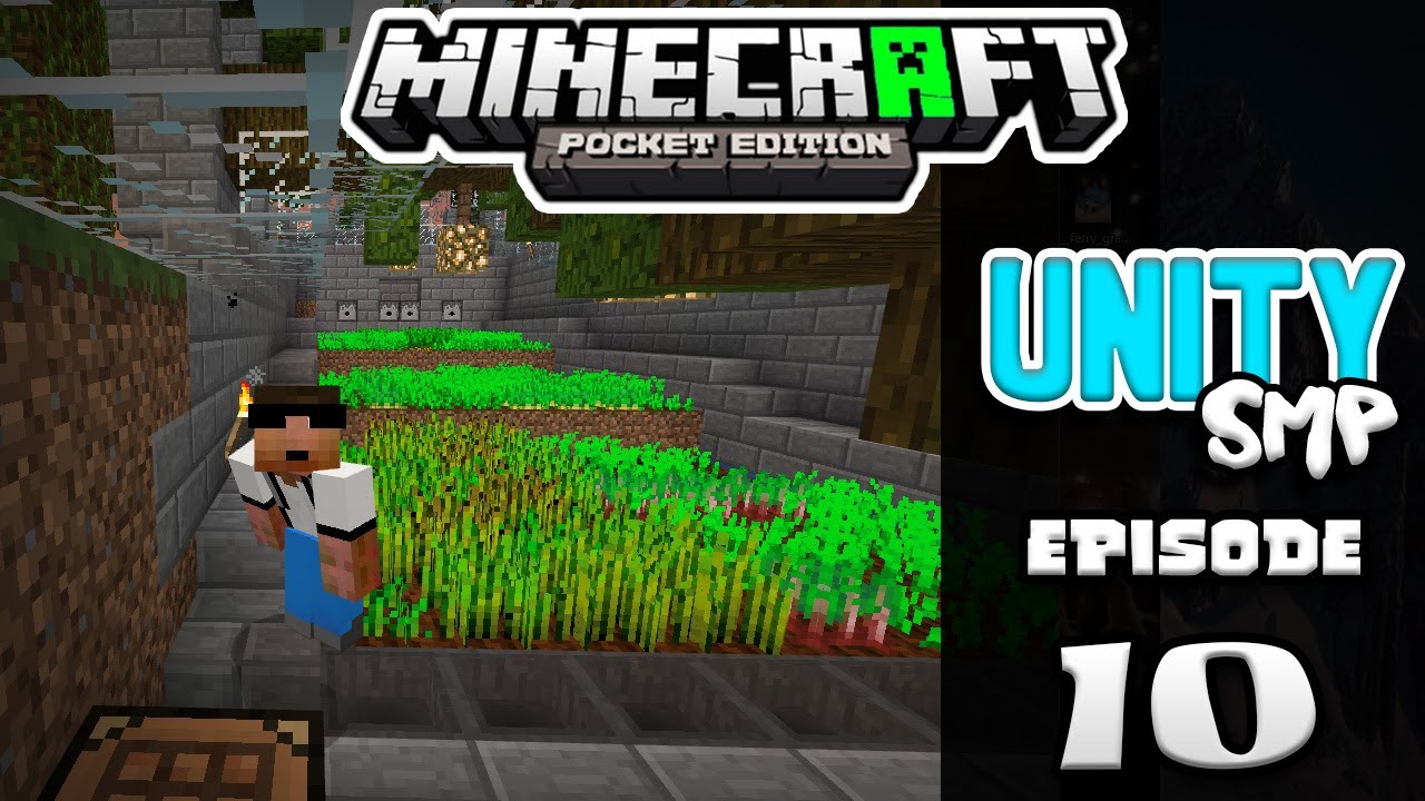 FARM, STORE & MORE!! - UNITY SMP Ep.10 - Minecraft PE (Pocket Edition)