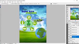 TUTORIAL MEMBUAT DESIGN POSTER TENTANG GO GREEN MENGGUNAKAN PHOTOSHOP