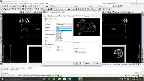 AutoCAD tutorial: Multiple dimension style units... imperial and millimeters