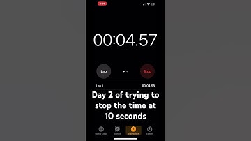 Day 2 of trying to stop the time at  10 seconds