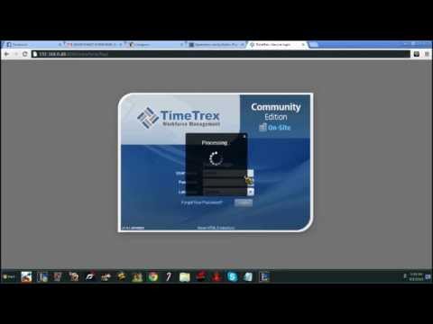 timetrex log in/out tutorial
