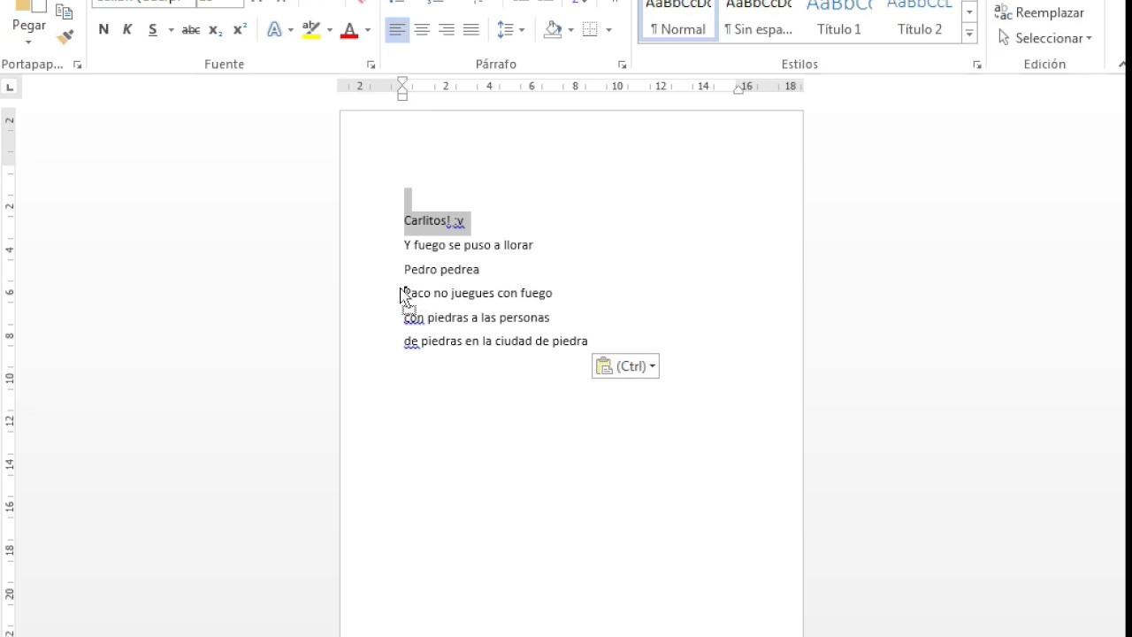 COMO MOVER UN TEXTO EN WORD FÁCIL Y RÁPIDO - YouTube