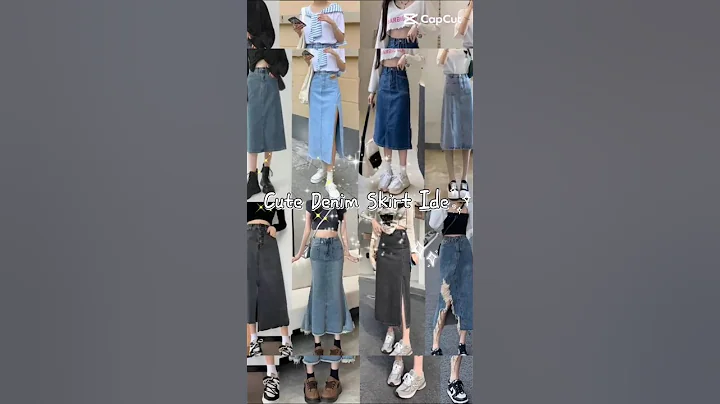 Cute denim skirt ideas for Girls! ✨️💃#2025 #denimskirts