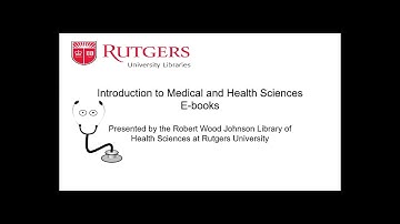 Health Sciences Ebook Tutorial