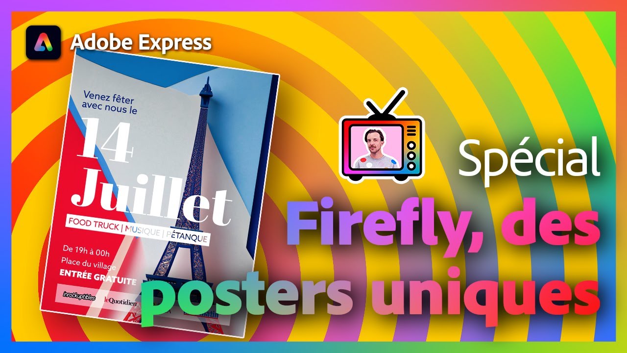 Adobe Express + Firefly pour des posters uniques avec Hadrien Chatelet | Adobe Live