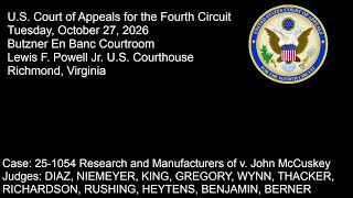 En Banc (Green Courtroom) Oral Arguments - 9:00 a.m. Tuesday 10/27/2026