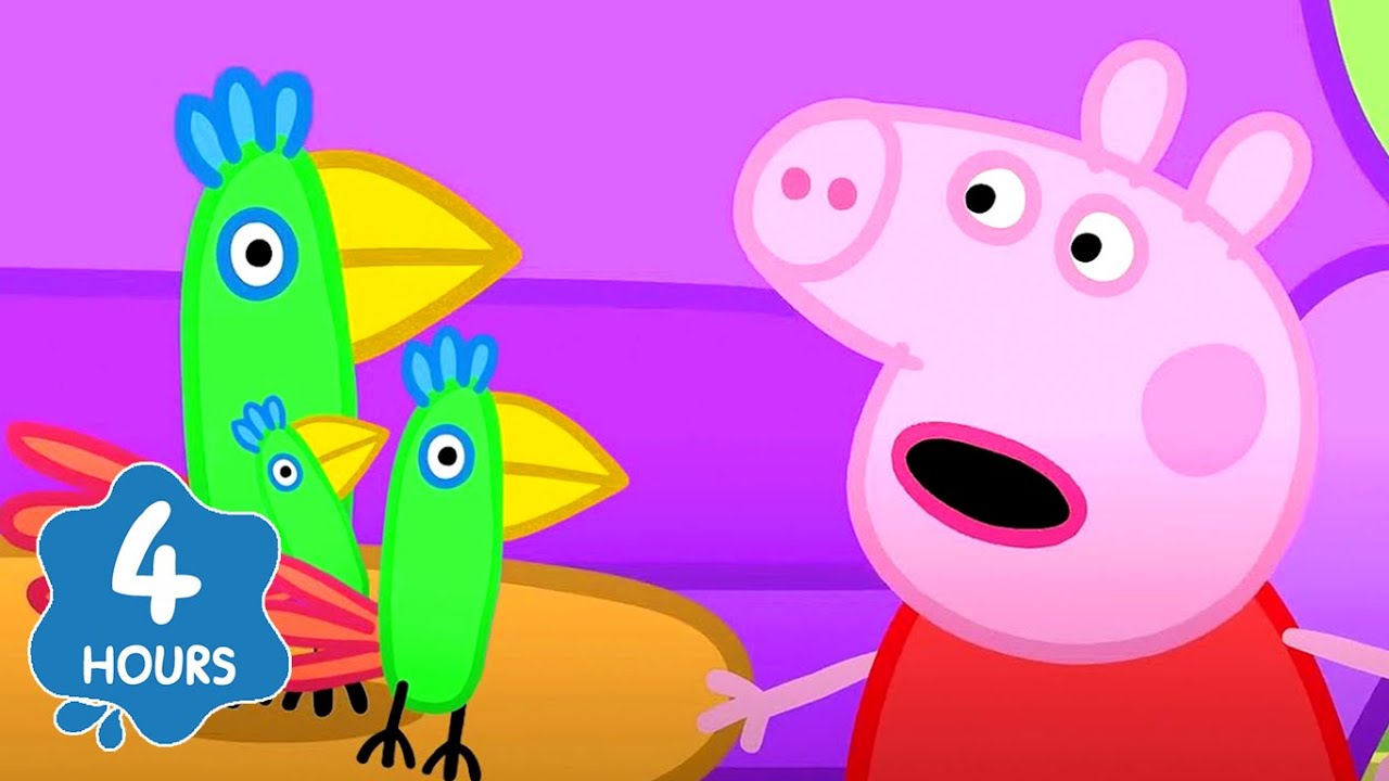 Peppa Pig Enjoying meeting a Parrot! 🐷 | Peppa Pig | Full Episodes | Cartoons for Kids