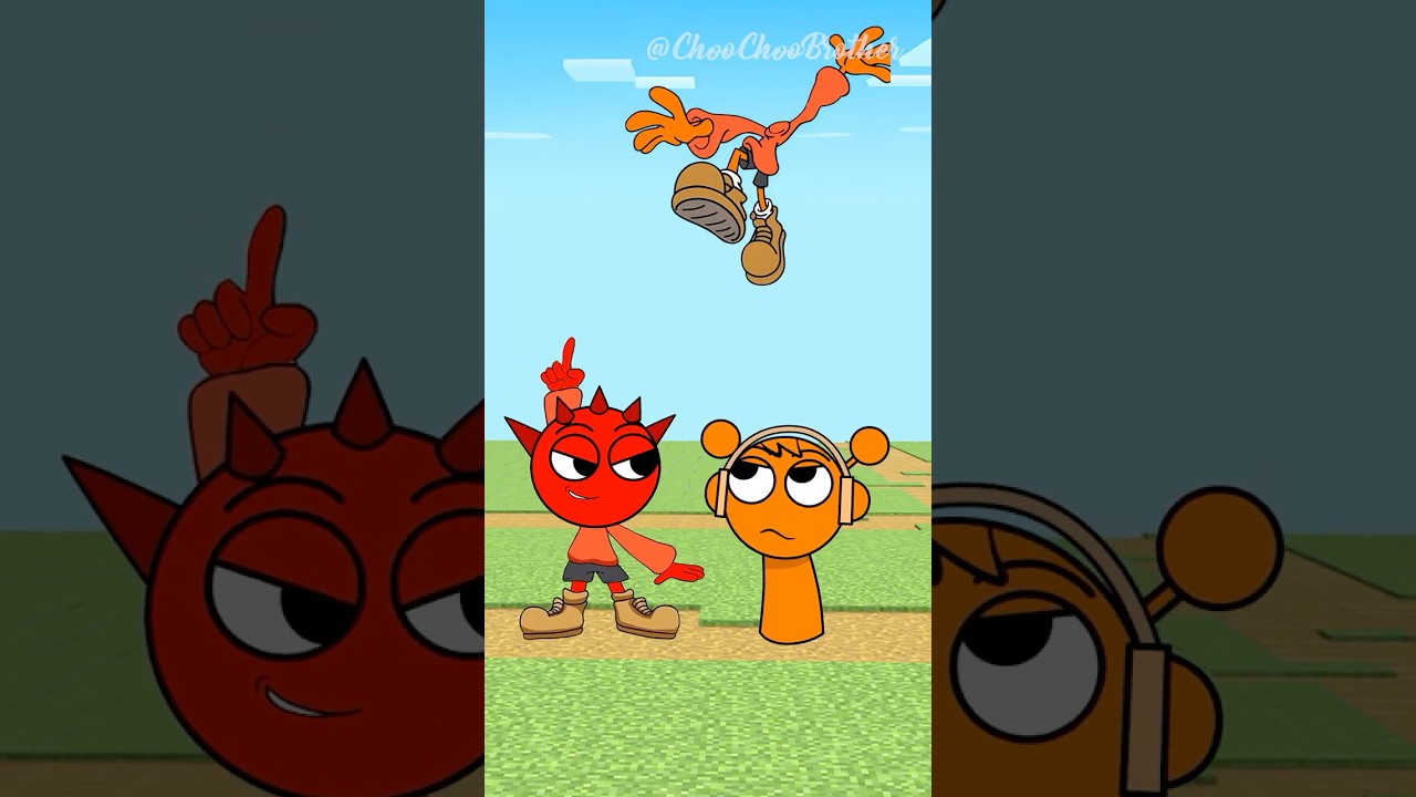 POV Perfect Pose Challenge - Oren vs Raddy | Incredibox Sprunki 