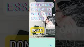 🚫 Thinking of using ChatGPT to write your college essay Think again. 😳