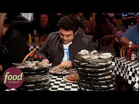 180 Oysters In 21 Minutes: Adam Richman's Ultimate Challenge | Man V Food With Adam Richman