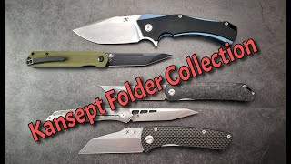 Kansept Folder Collection:  Five Folding Blades with Varied Designs