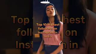 who has highest followers on Instagram in India?🤯#shorts