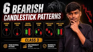 6 Powerful Bearish Candlestick Patterns With Psychology (CLASS 3)