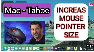 MAC MINI M4 -  INCREASE MOUSE POINTER SIZE AND TEXT SIZE