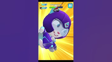 Talking Tom Hero Dash Purple Angela Hit 45 Raccoons in One Run Funny Race Android Gameplay #Shorts