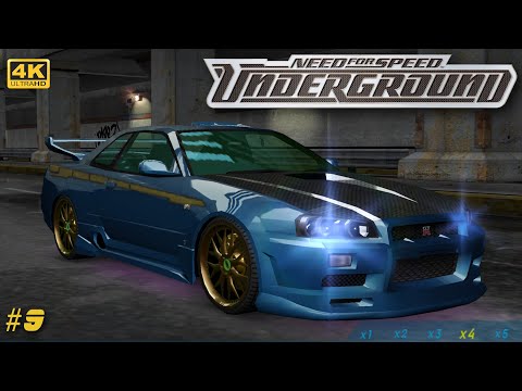 Видео: [4K] Быстрейший в Олимпик сити - NFS Underground [2003], pt.9