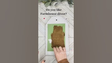 Farmhouse décor using Magnolia Design Co chalk paste and stencil
