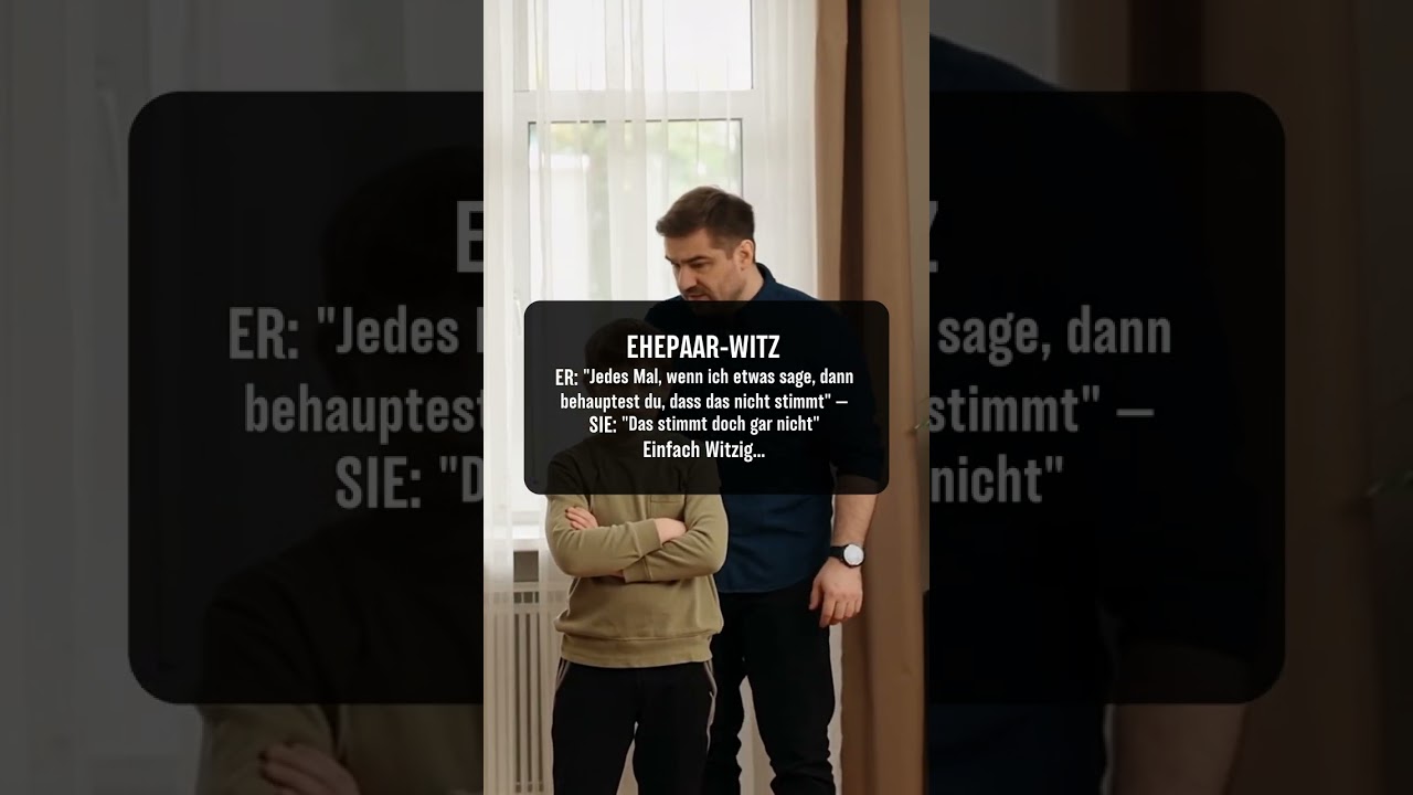 Ehemann und Ehefrau: Ein einfacher Witz! 