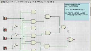 Digital Logic: LAB 2, Part 2, Question 3, E3