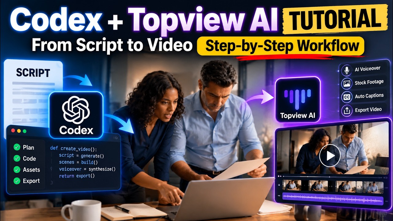 Codex + Topview AI Tutorial From Script to Video Step-by-Step Workflow ...