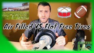 Flat Free Tires vs Air Filled Pneumatic Tires For Casters, Carts, and Equipment - Detailed Guide