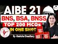 AIBE 21 Top 200 MCQs | BNS, BNSS, BSA | By Deeksha Ma'am | StudyIQ Judiciary
